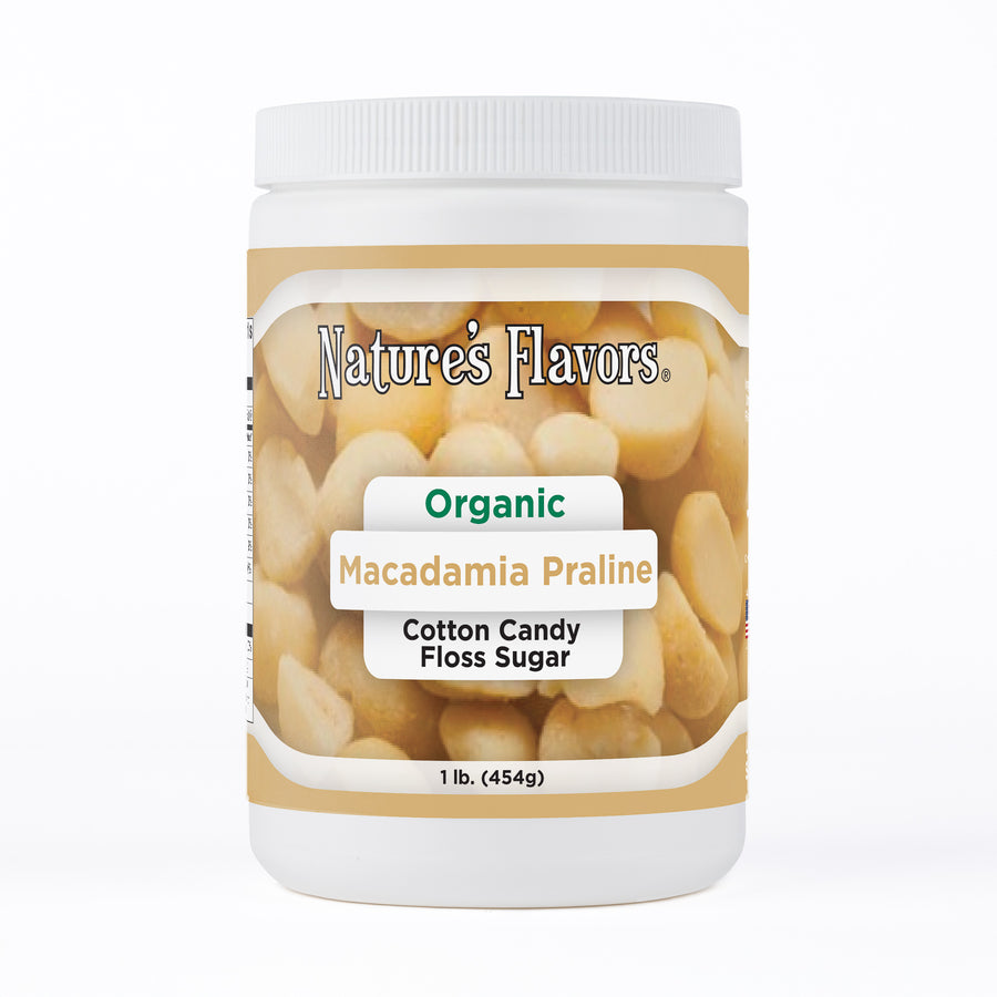 Organic Macadamia Praline Cotton Candy Floss Sugar