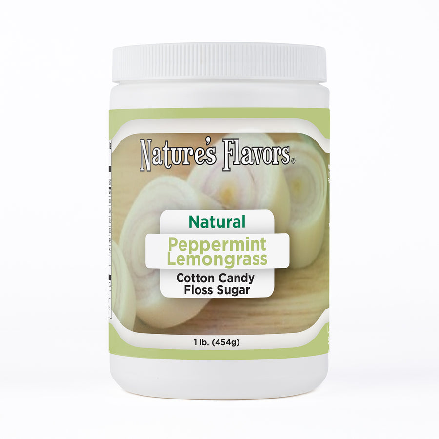 Peppermint Lemongrass Cotton Candy Floss Sugar