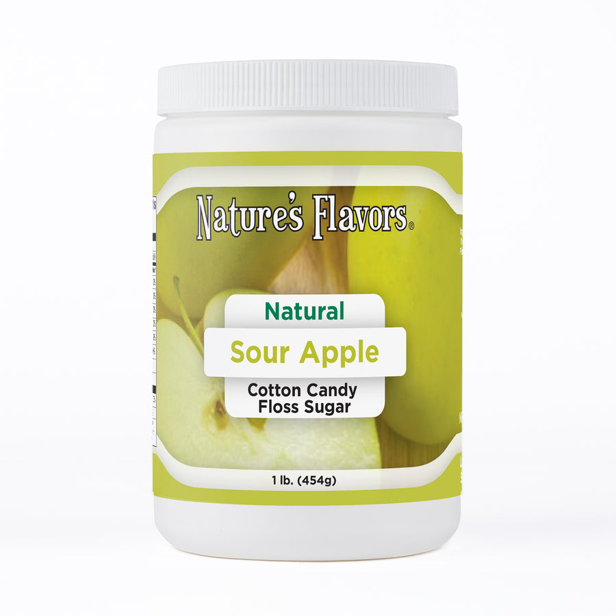 Sour Apple Cotton Candy Floss Sugar