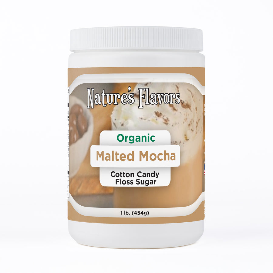 Organic Malted Mocha Cotton Candy Floss Sugar