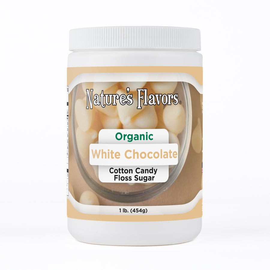 Organic White Chocolate Cotton Candy Floss Sugar