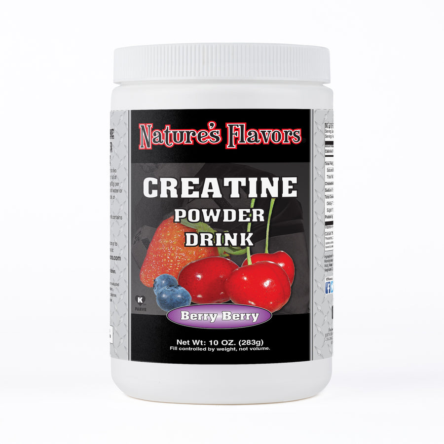 Instant Creatine Powder Drink - Berry Berry (Kosher,Gluten Free, Vegan)