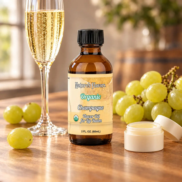 Nature’s Flavors Organic Champagne Flavor Oil for Lip Balm, 2 oz.