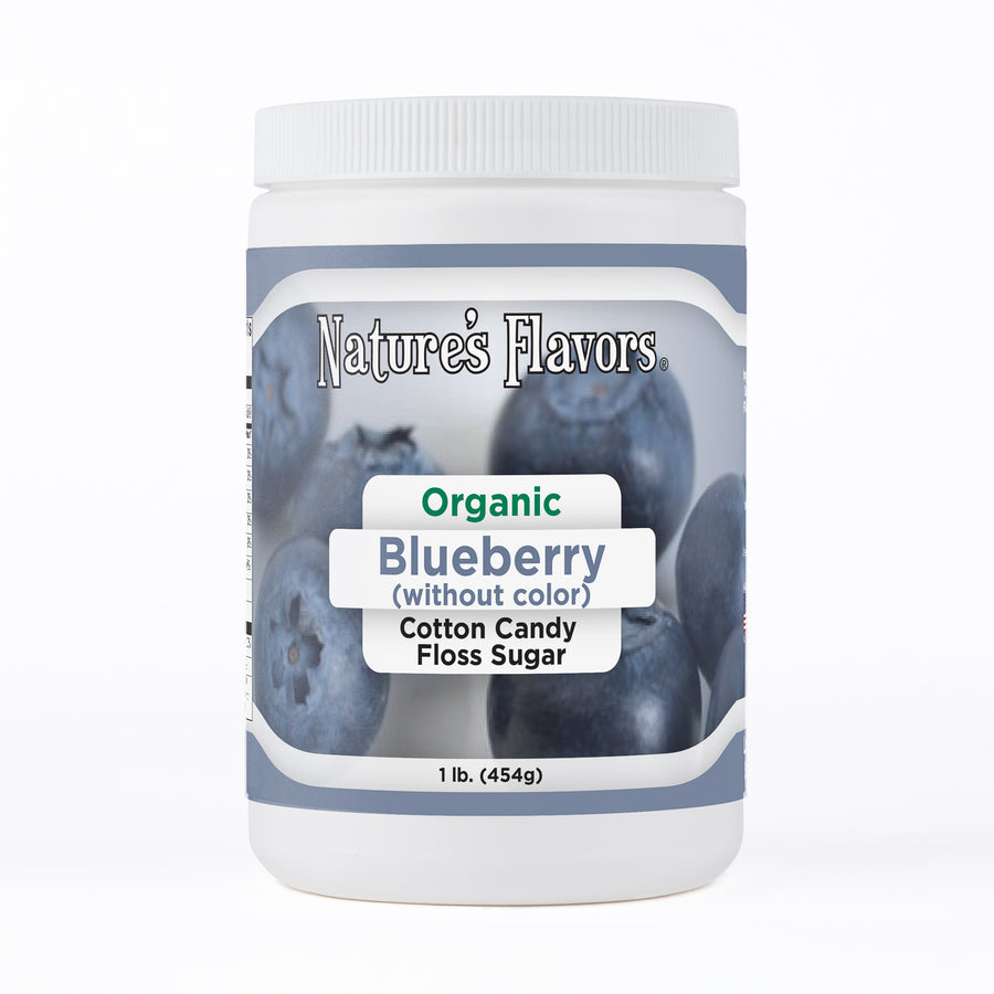 Blueberry Cotton Candy Floss Sugar (Without Color), Organic