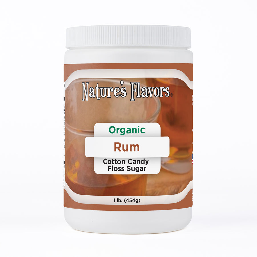 Rum Cotton Candy Floss Sugar, Organic