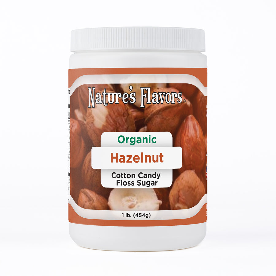 Hazelnut Cotton Candy Floss Sugar, Organic