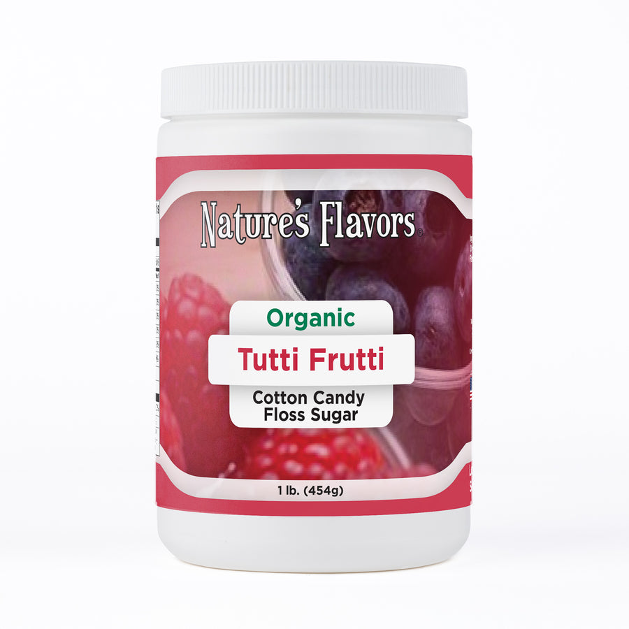 Tutti Frutti Cotton Candy Floss Sugar, Organic