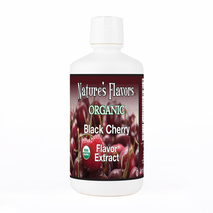 Nature's Flavors Black Cherry Flavor Extract Organic 32oz
