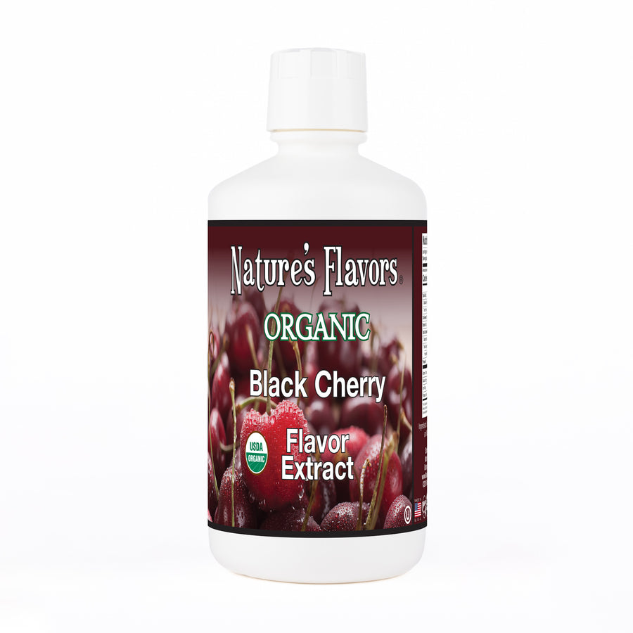 Nature's Flavors Black Cherry Flavor Extract Organic 32oz