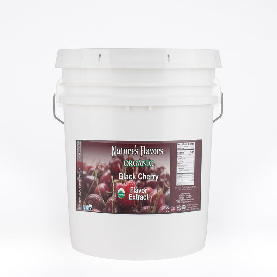 Nature's Flavors Black Cherry Flavor Extract Organic 5gal