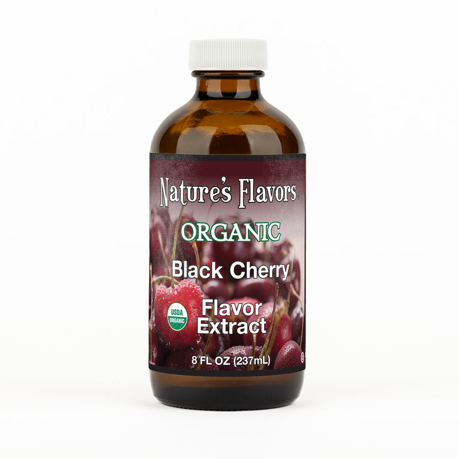 Nature's Flavors Black Cherry Flavor Extract Organic 8oz