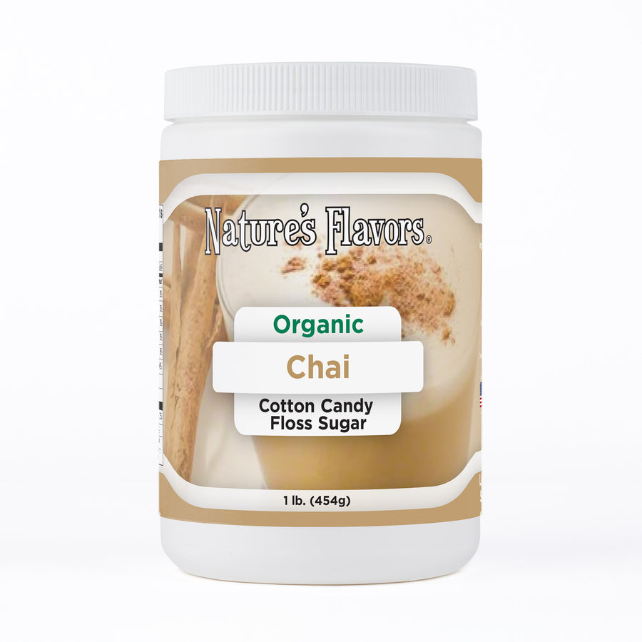 Chai Cotton Candy Floss Sugar, Organic