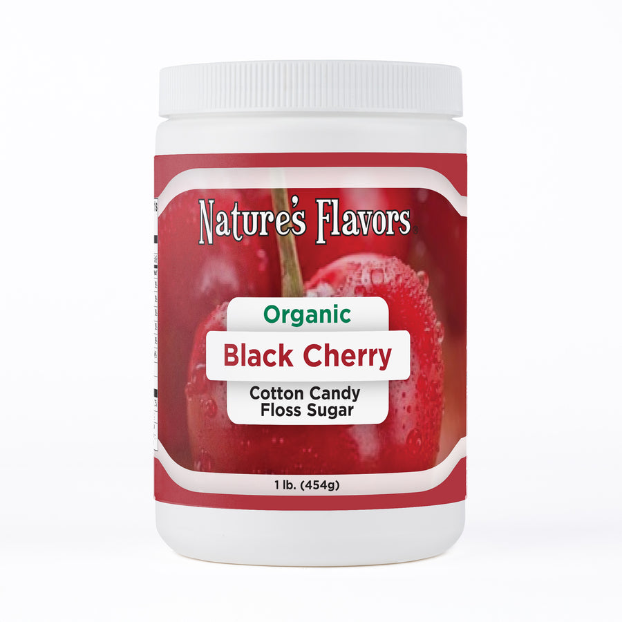 Black Cherry Cotton Candy Floss Sugar, Organic