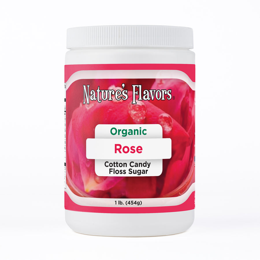 Rose Cotton Candy Floss Sugar, Organic