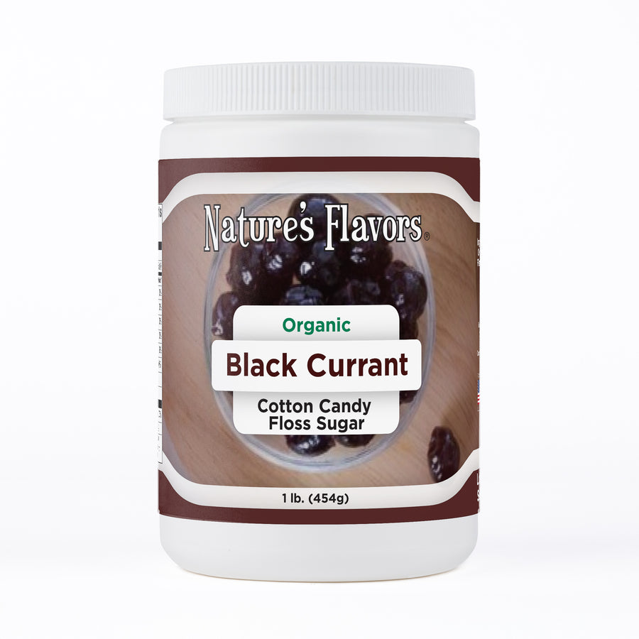 Black Currant Cotton Candy Floss Sugar, Organic