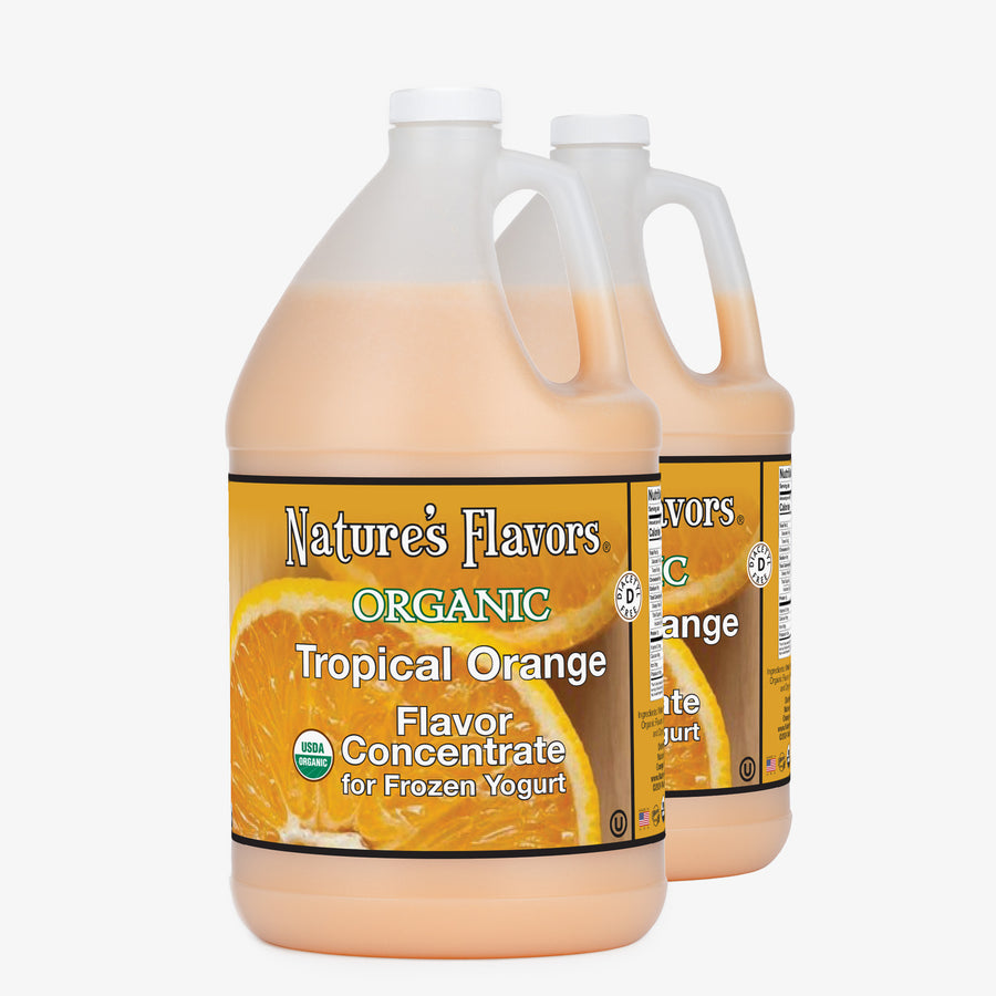 Organic Tropical Orange Flavor Concentrate Without Diacetyl For Frozen Yogurt