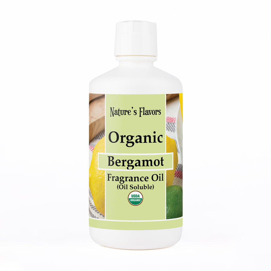 32 oz. | Bergamot Fragrance Oil (Oil Soluble), Organic
