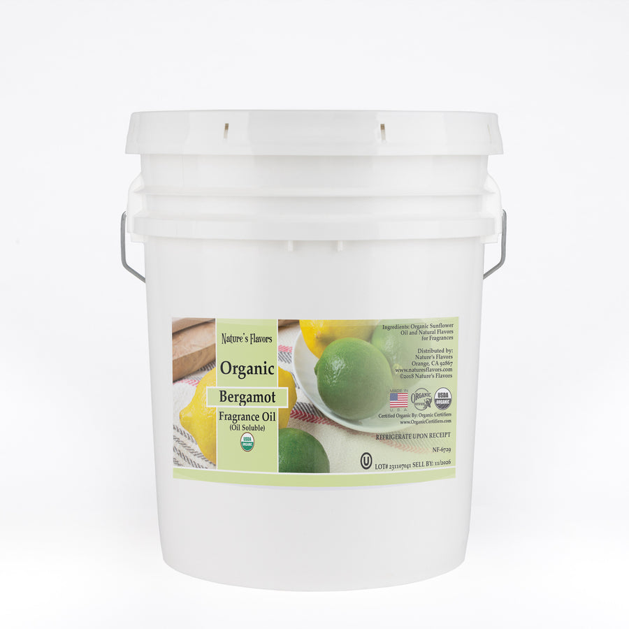 Bergamot Fragrance Oil (Oil Soluble), Organic