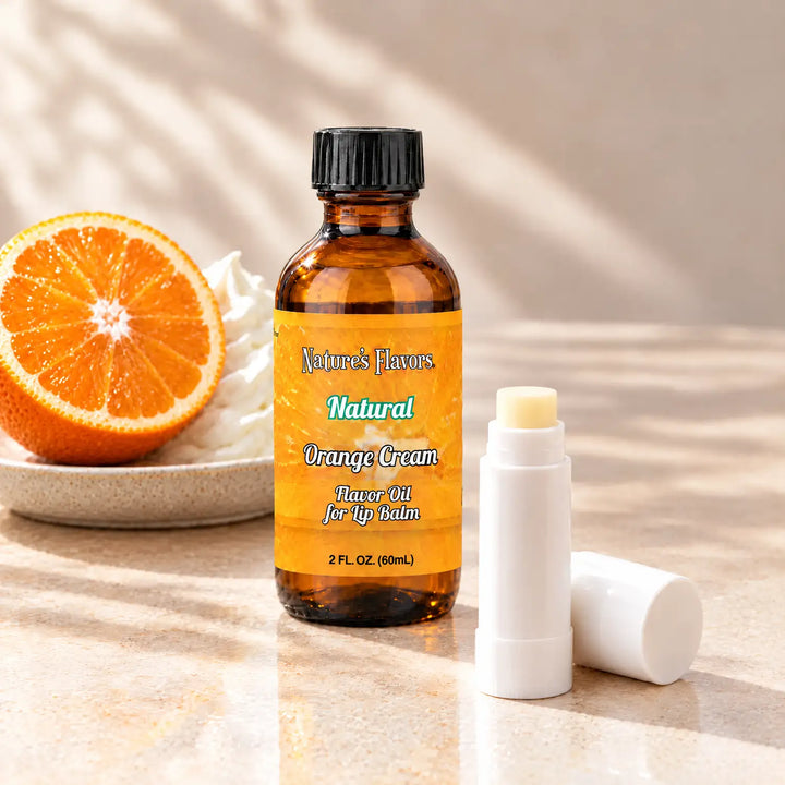 Nature’s Flavors Orange Cream Flavor Oil for Lip Balm, 2 oz.