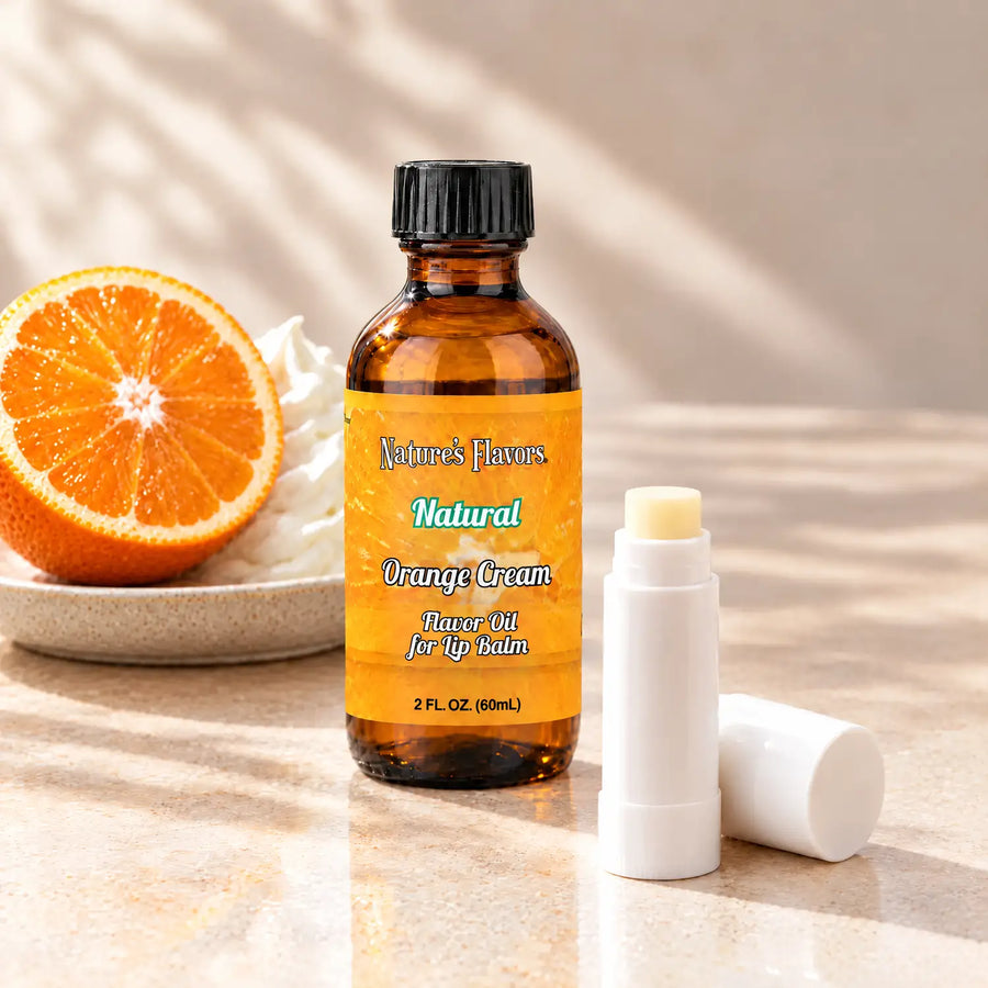 Nature’s Flavors Orange Cream Flavor Oil for Lip Balm, 2 oz.