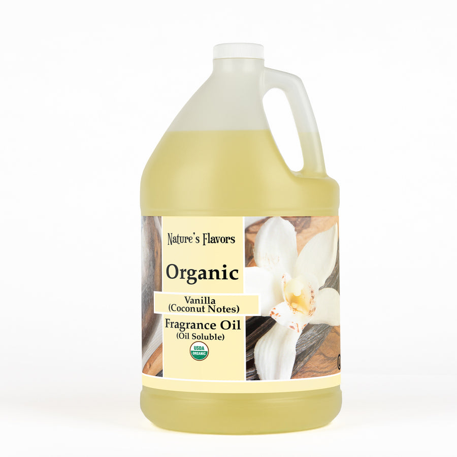 Vanilla Fragrance Oil (Coconut Notes) (Oil Soluble), Organic