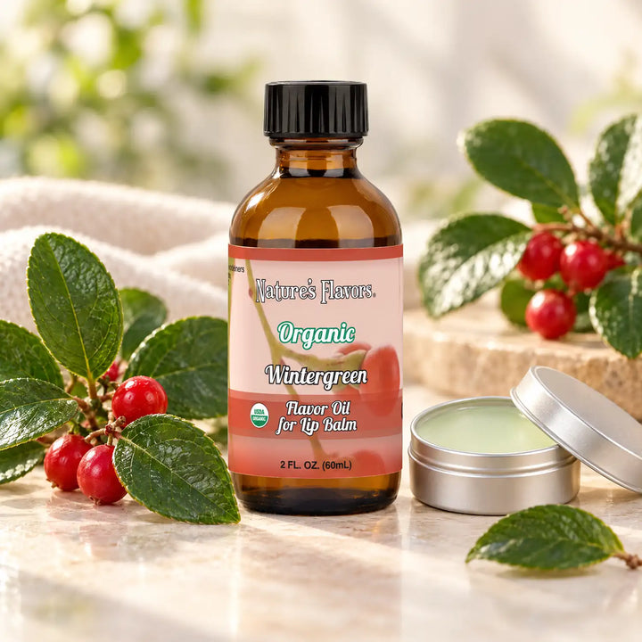 Organic Wintergreen Flavor Oil for Lip Balm