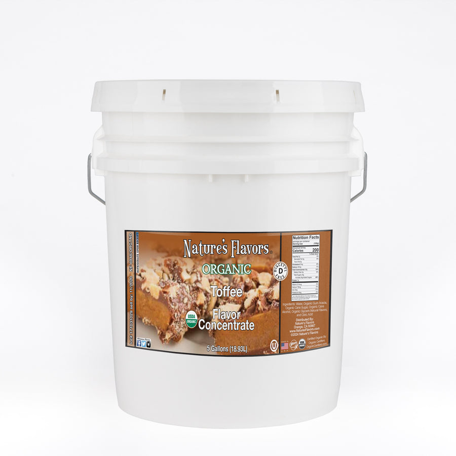Organic Toffee Flavor Concentrate Without Diacetyl