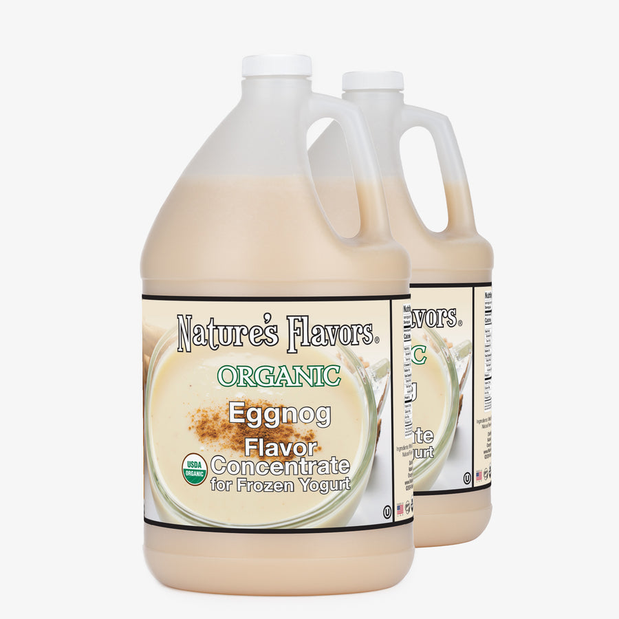 Organic Eggnog Flavor Concentrate For Frozen Yogurt 2gal