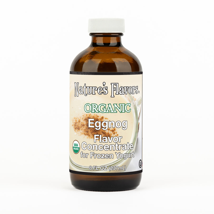 Organic Eggnog Flavor Concentrate For Frozen Yogurt 8oz