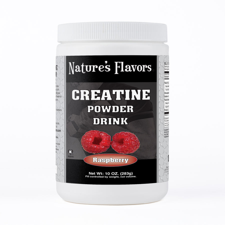 Instant Creatine Powder Drink - Raspberry (Kosher,Gluten Free, Vegan)
