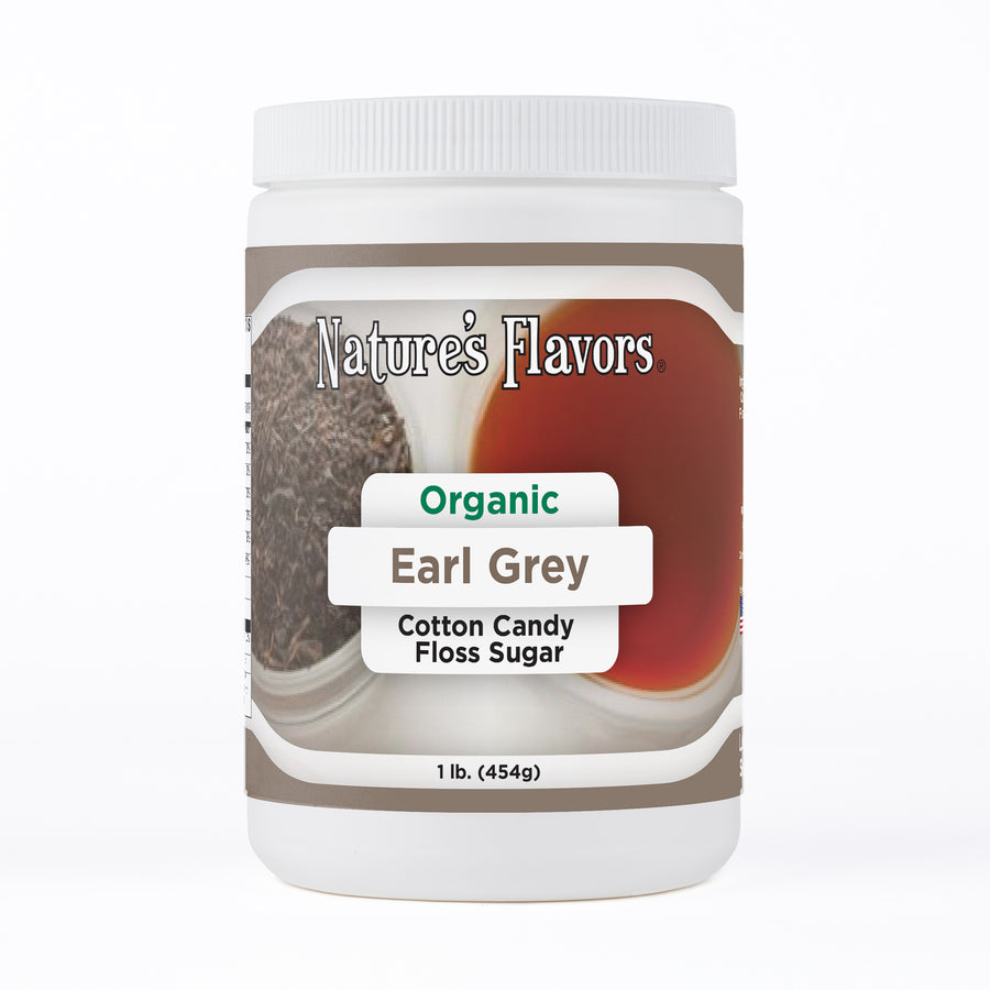 Earl Grey Cotton Candy Floss Sugar, Organic
