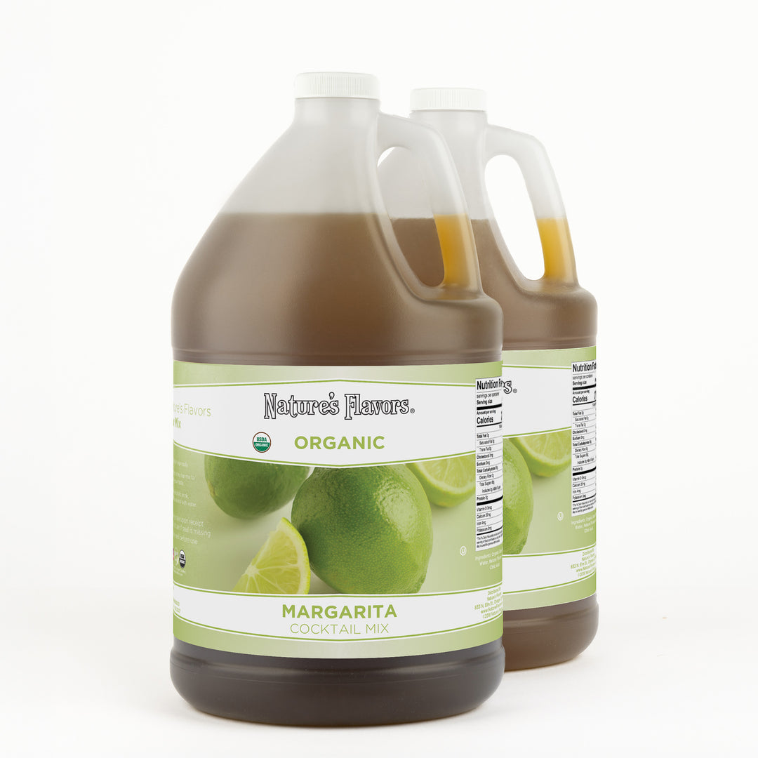 2 Gallon Organic Margarita Cocktail Mix Syrup