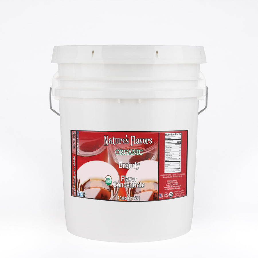 Brandy Flavor Concentrate, Organic 5gal