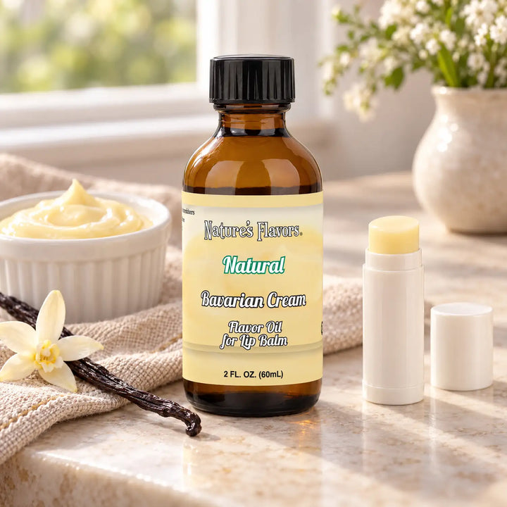 Nature’s Flavors Bavarian Cream Flavor Oil for Lip Balm, 2 oz.