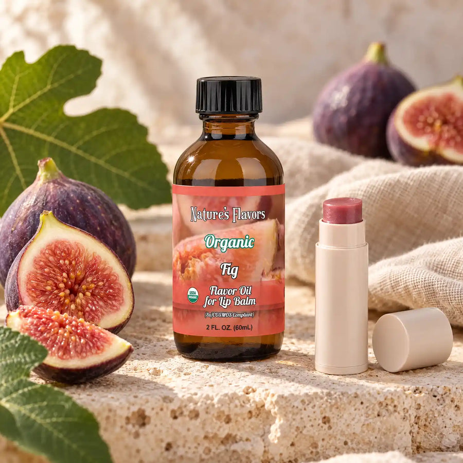 Nature’s Flavors Organic Fig Flavor Oil for Lip Balm, 2 oz.