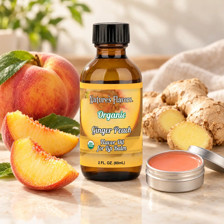 Organic Ginger Peach Flavor Oil for Lip Balm
