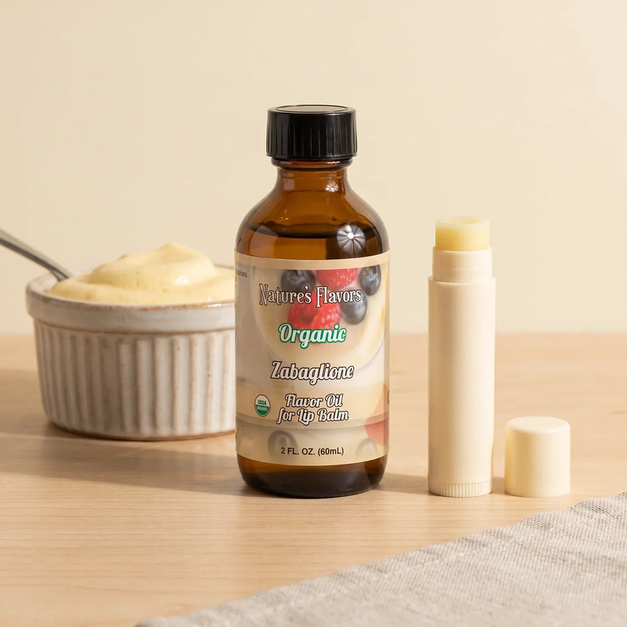 Nature’s Flavors Organic Zabaglione Flavor Oil for Lip Balm, 2 oz.