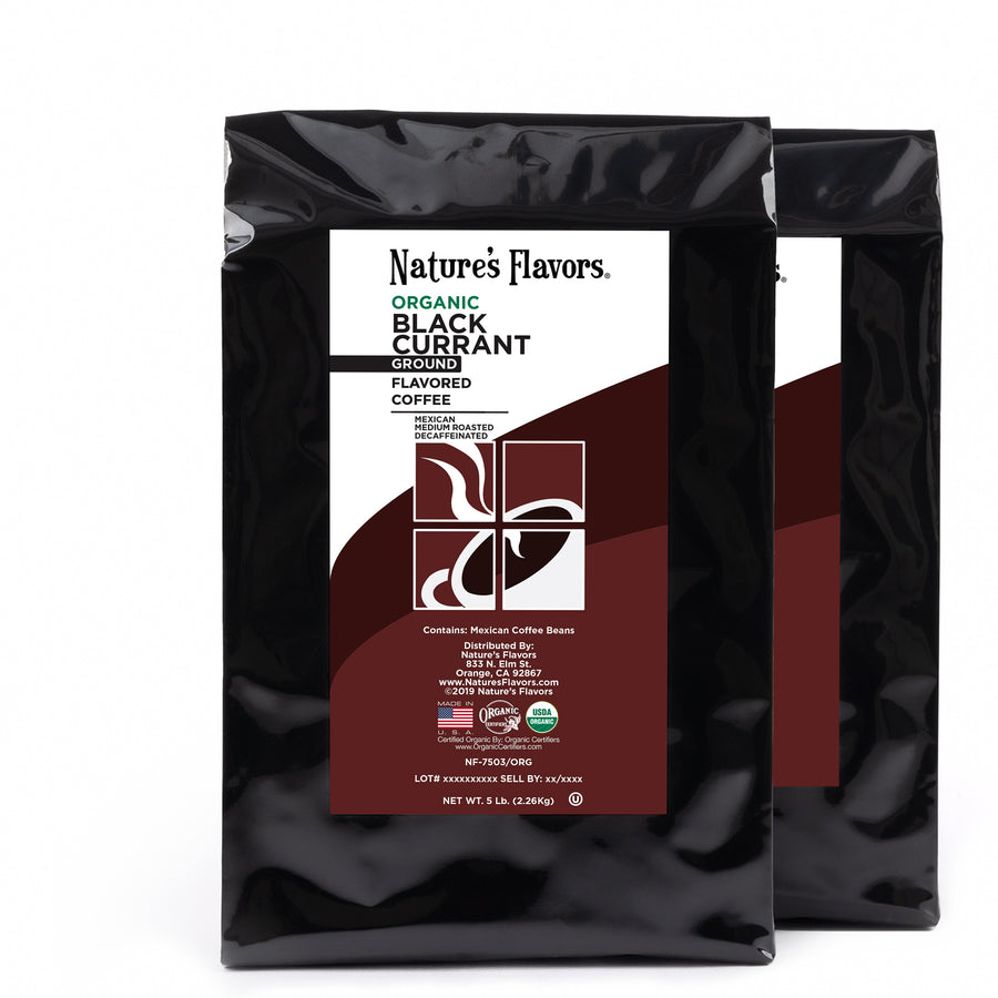 Organic Decaf Black Currant Flavored Coffee Beans