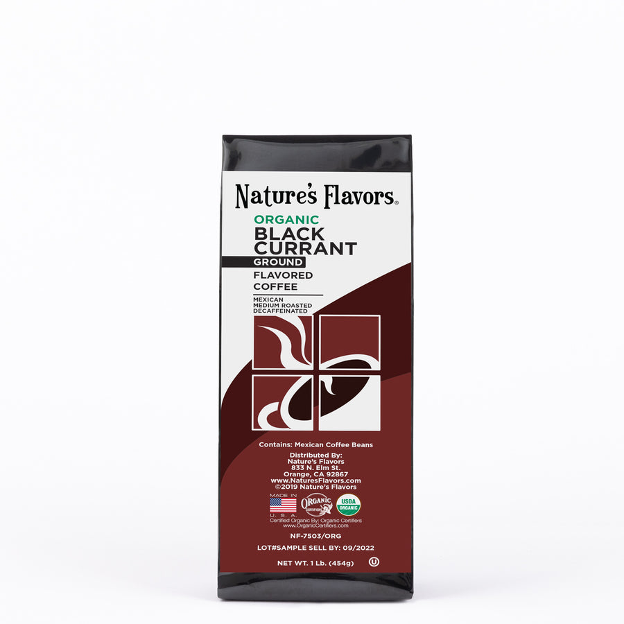 Organic Decaf Black Currant Flavored Coffee Beans