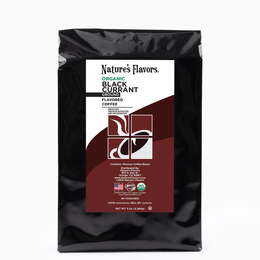 Organic Decaf Black Currant Flavored Coffee Beans