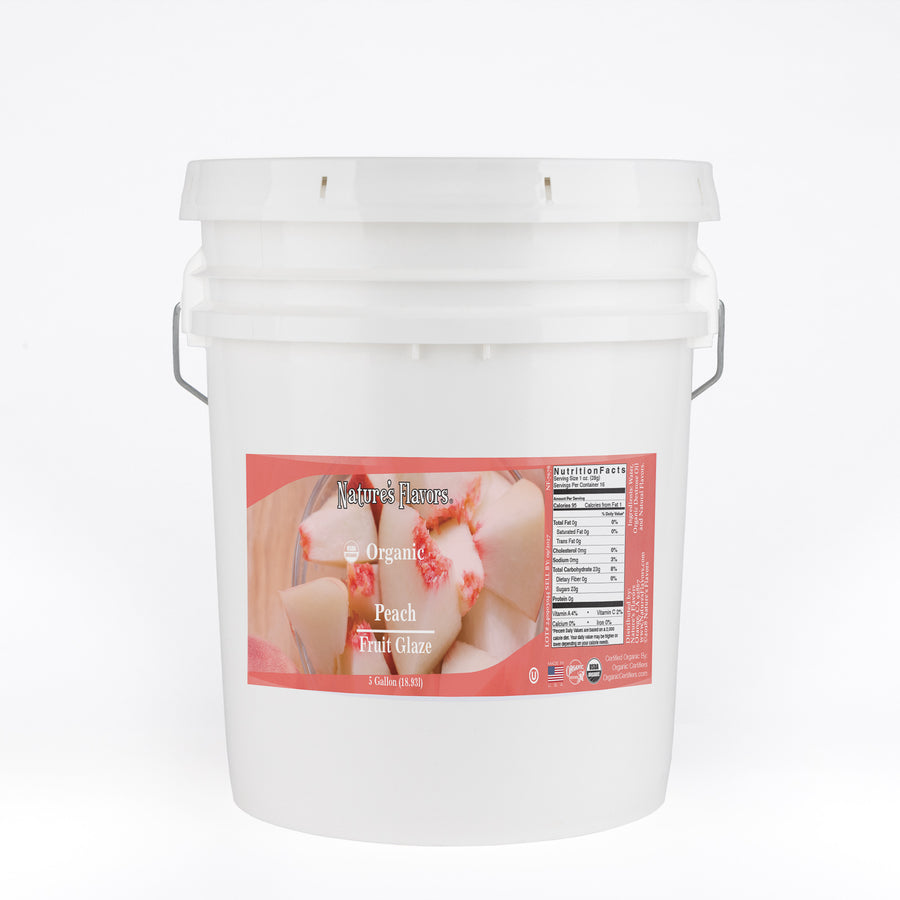 Organic Peach Fruit Glaze