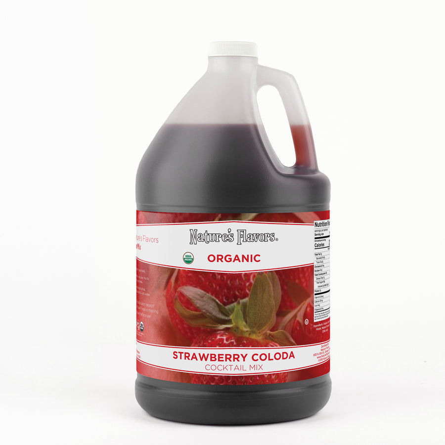 Organic Strawberry Colada Cocktail Mix Syrup