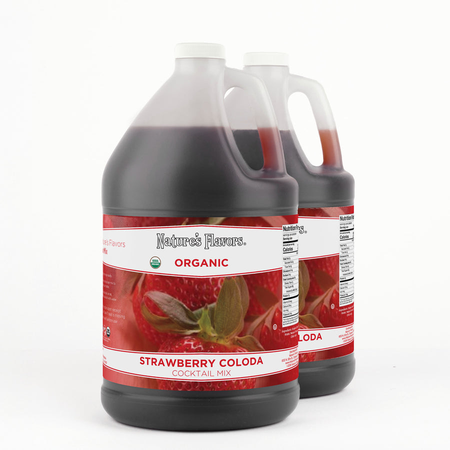 Organic Strawberry Colada Cocktail Mix Syrup