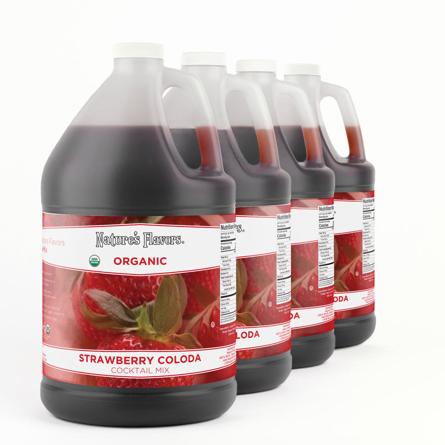 Organic Strawberry Colada Cocktail Mix Syrup