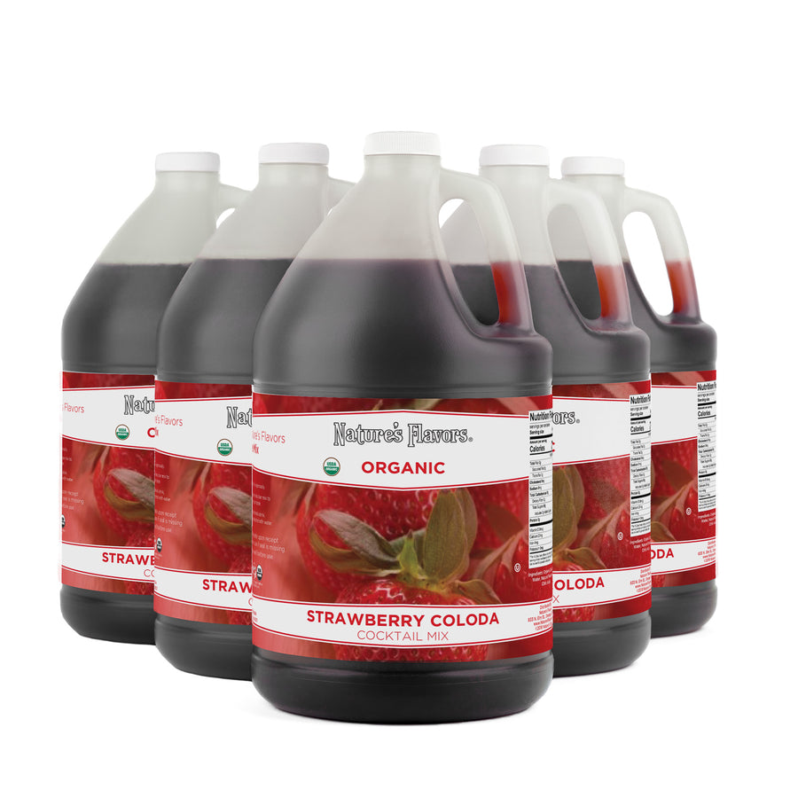 Organic Strawberry Colada Cocktail Mix Syrup