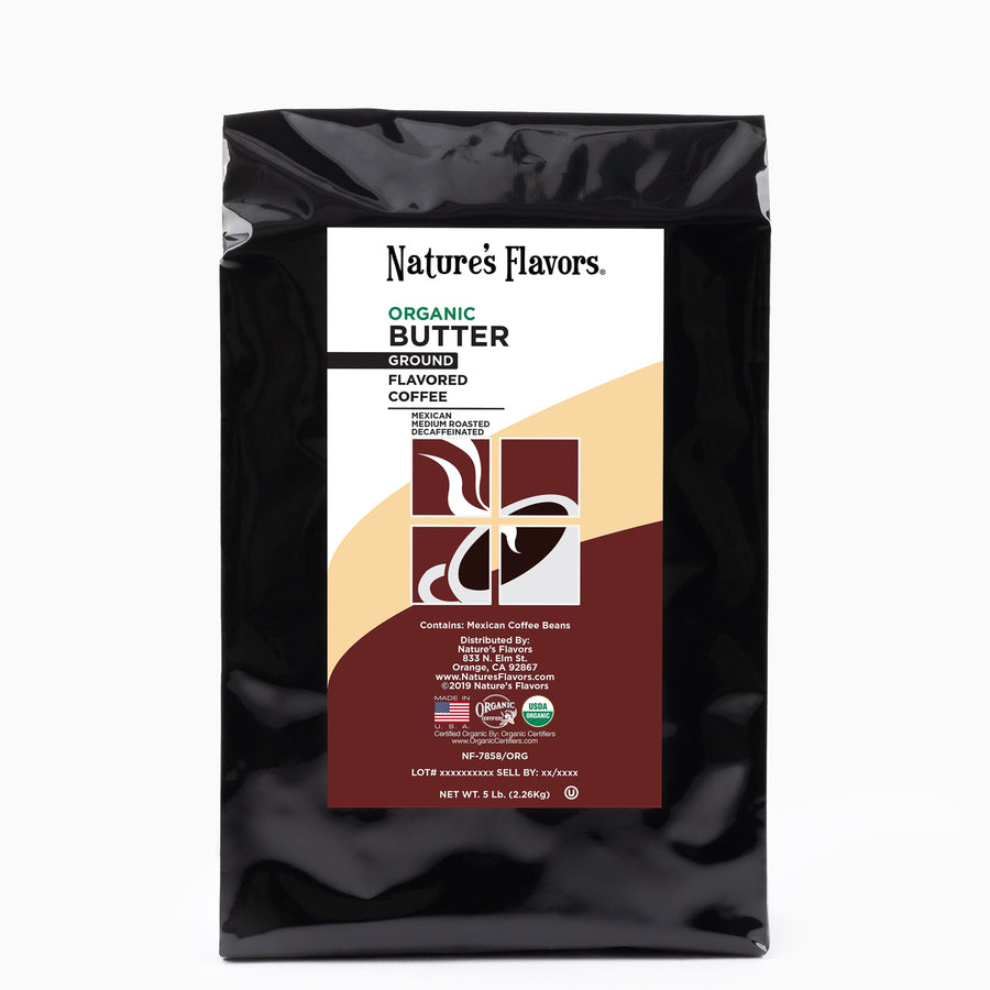 Organic Decaf Butter Flavored Coffee Beans