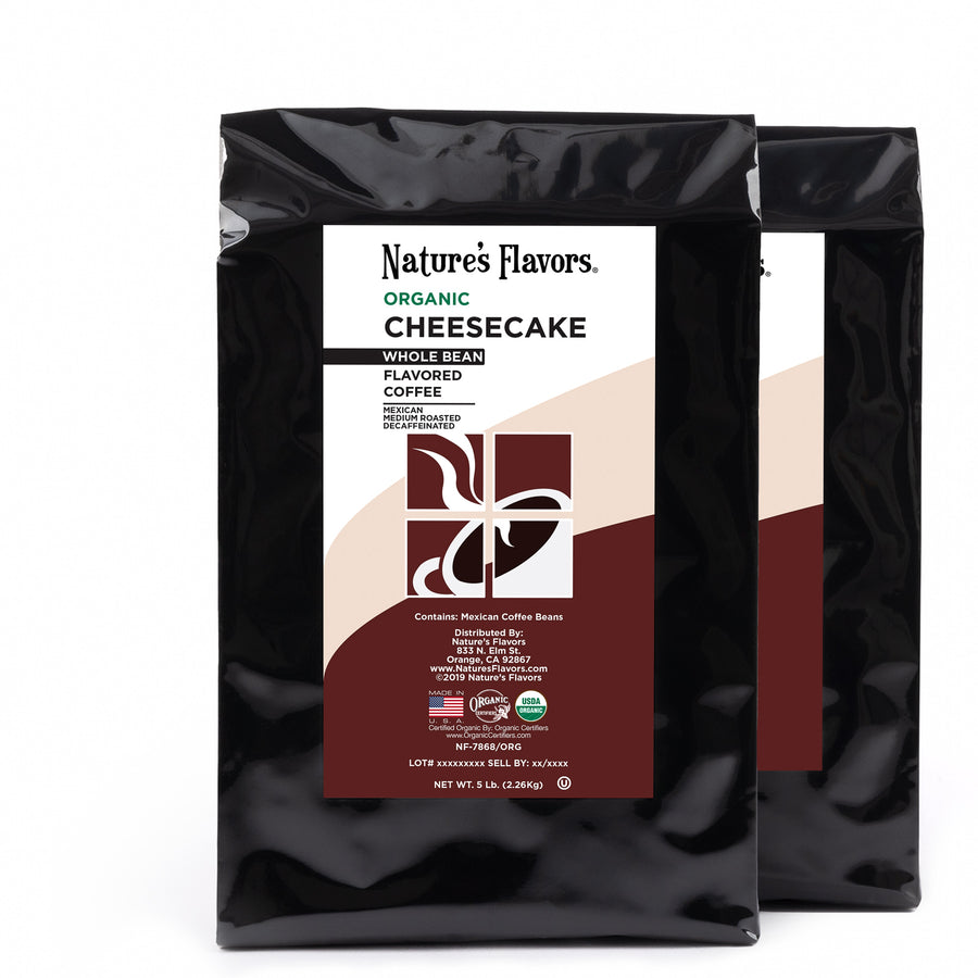 Organic Decaf Cheesecake Flavored Coffee Beans