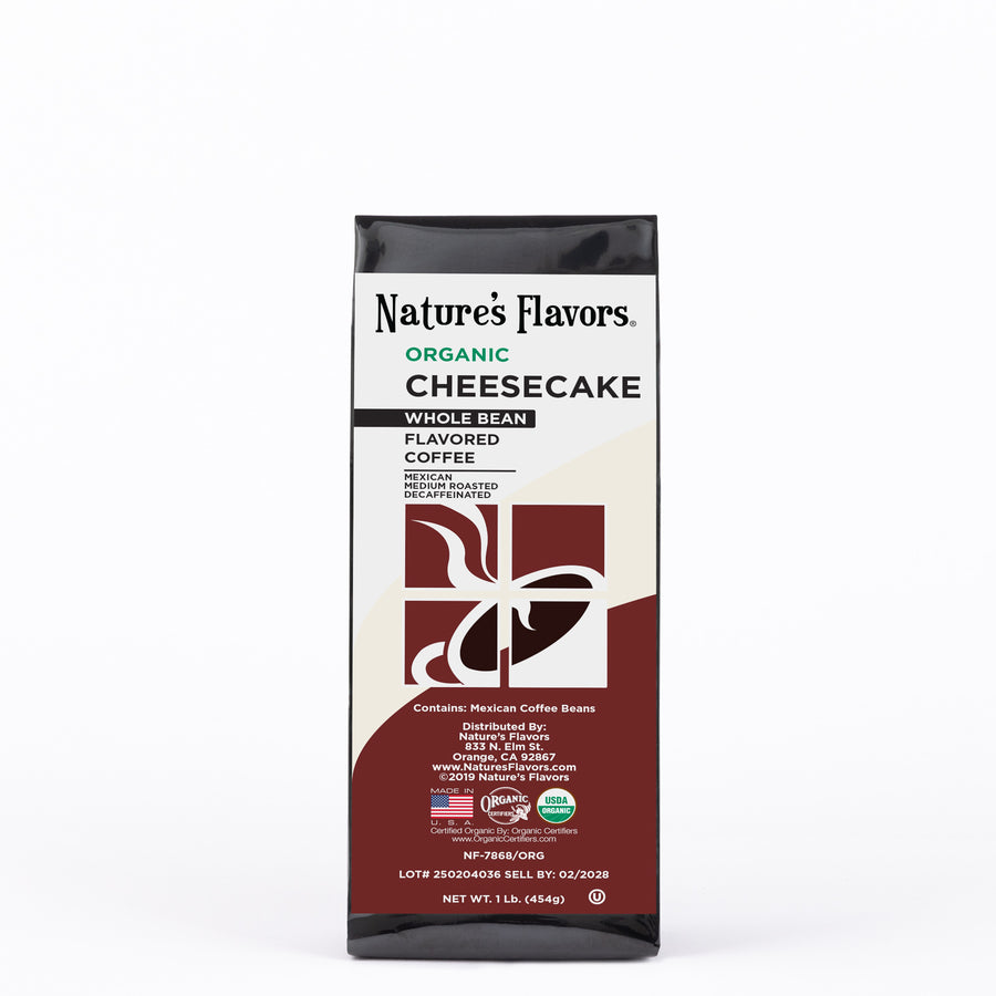 Organic Decaf Cheesecake Flavored Coffee Beans