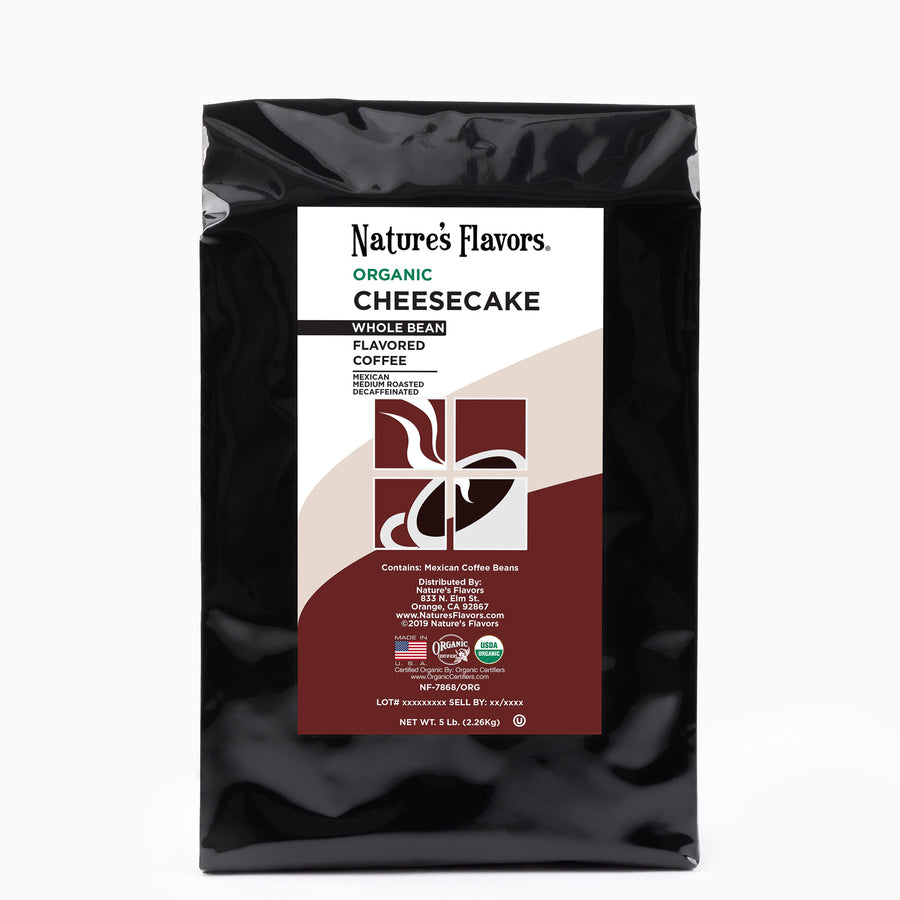 Organic Decaf Cheesecake Flavored Coffee Beans