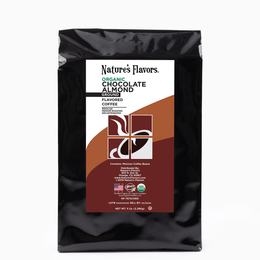 Organic Decaf Chocolate Almond Flavored Coffee Beans